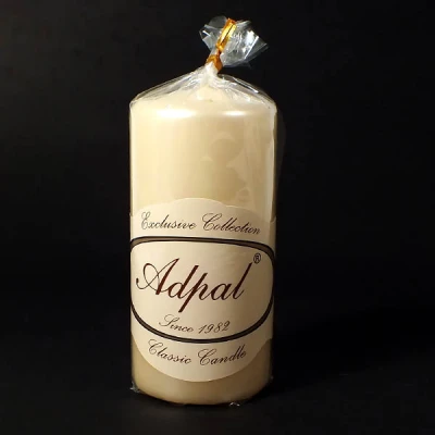 ADPAL-ŚWIECA PIEŃKOWA 150/70 METALIK PERŁA ECRU