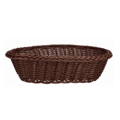 AS-KOSZYK OWAL POLIRATTAN 24X17CM NATURALNY ASG40013