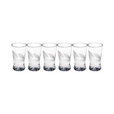 GLA-6 KIELISZKÓW X 25ML LISTKI PIASKOWE