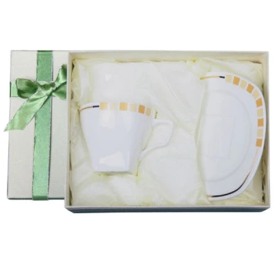 VERONI-KPL. FILIŻANKA + SPODEK 1+1 *ASTRO GOLD*