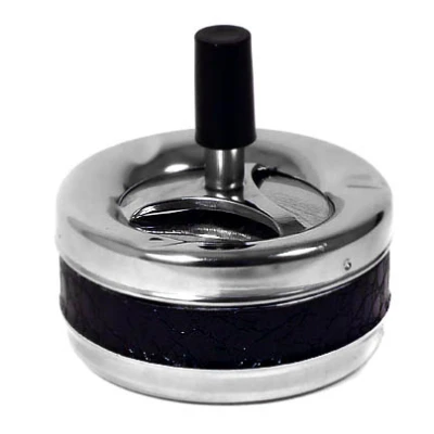 SALIX-POPIELNICZKA Z PRZYCISKIEM *SKÓRA*9CM