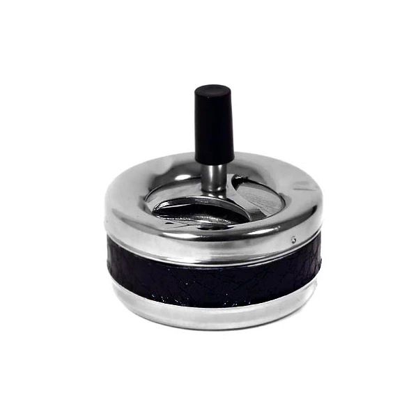 SALIX-POPIELNICZKA Z PRZYCISKIEM *SKÓRA*9CM