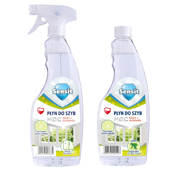 SENSIT PŁYN DO SZYB DUO 500ML PAKIET 1+1