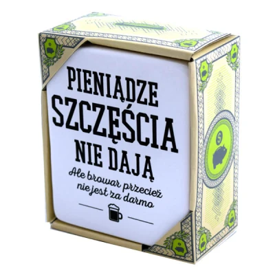 BG-SKARBONKA KOSTKA *PIENIĄDZE SZCZĘŚCIA...*