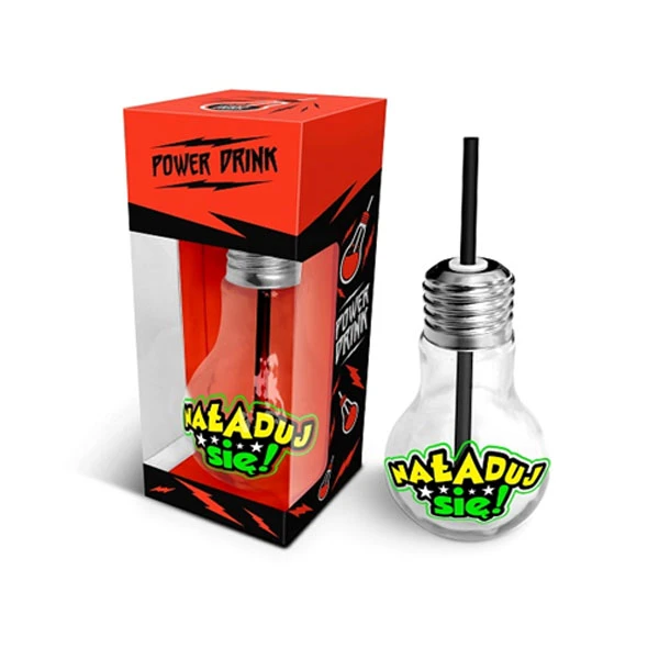 BG-SZKLANKA ŻARÓWKA 400ML *NAŁADUJ SIĘ*