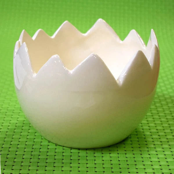 CER-SKORUPKA DUŻA *SZKLIWO ECRU* C-167SZ