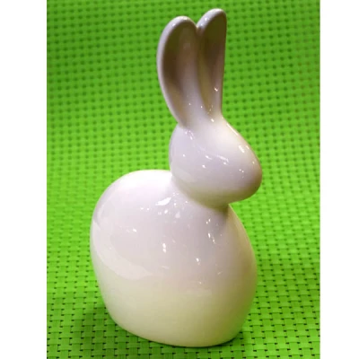 CER-ZAJĄC KULKA WYSOKI *SZKLIWO ECRU* C-614SZ