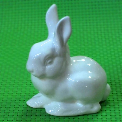 CER-ZAJĄC SZARAK MAŁY *SZKLIWO ECRU* C-747SZ