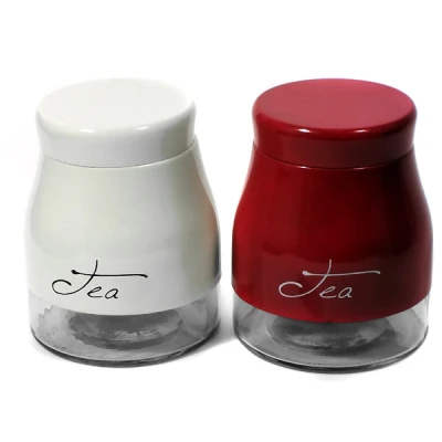 CH-POJEMNIK SZKLANY ZDOBIONY 980ML 1446