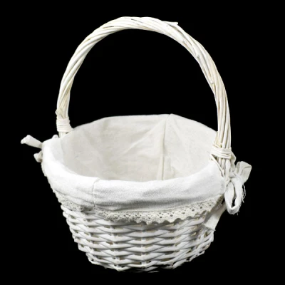 DM-KOSZYK WIKLINOWY OKRĄGŁY Z RĄCZKĄ J14760