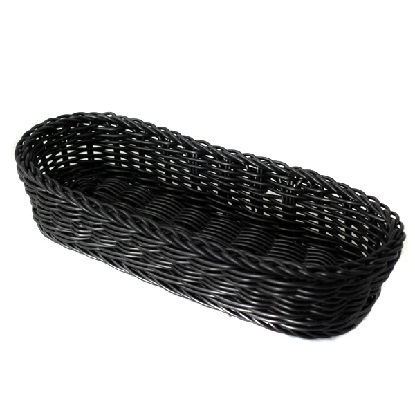 MON-KOSZYK NA SZTUĆCE Z POLIRATTANU CZARNY 8288