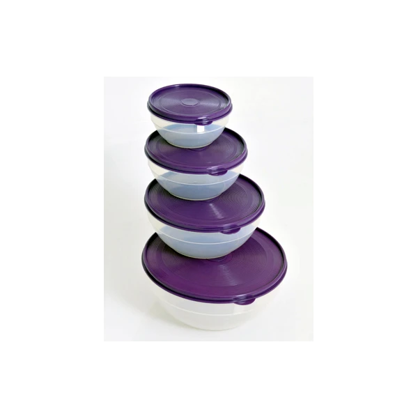 MTM- POJEMNIK DO ŻYWNOŚCI  OKRĄGŁY KPL 4 SZT