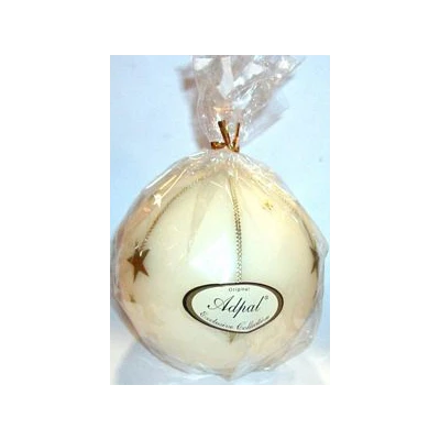 ADPAL-ŚWIECA KULA K-4 GWIAZDKI MATOWA KOŚĆ