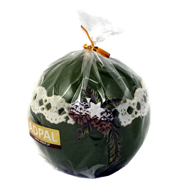 ADPAL-ŚWIECA KULA K-4 ŚWIERKOWY ZAKĄTEK LAKIER OLIWKOWA