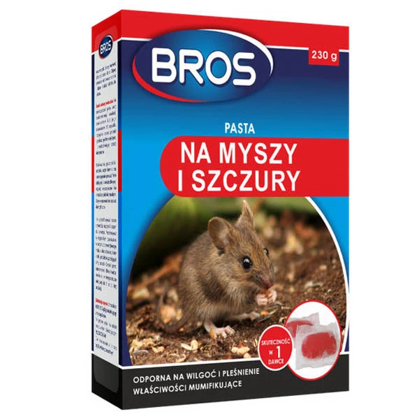 BROS-PASTA NA MYSZY I SZCZURY 230G  X