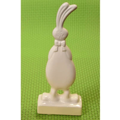 CER-ZAJĄC NA PODSTAWIE MAŁY *SZKLIWO ECRU* C-738SZ