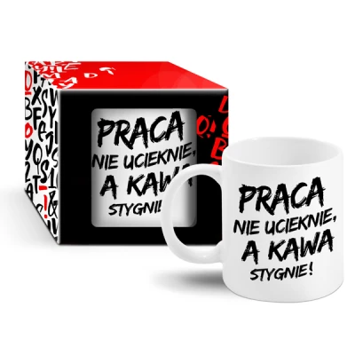 CF-KUBEK BOSS 300ML *PRACA NIE UCIEKNIE, A KAWA STYGNIE*