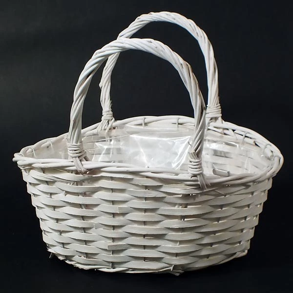 DM-KOSZ WIKLINOWY Z USZAMI BIAŁY DM15103/2 ŚREDNI