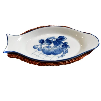 9850/10 RYBA PÓŁMISEK W KOSZYK