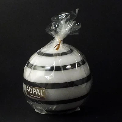 ADPAL-ŚWIECA KULA K-4 BLACK AND WHITE LAKIER BIAŁA