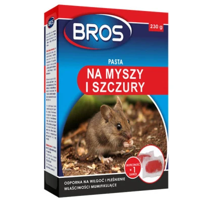 BROS-PASTA NA MYSZY I SZCZURY 230G  X