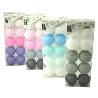 EM-LAMPKI *COTTON BALLS* 10 LED KOLOR PMIL-105