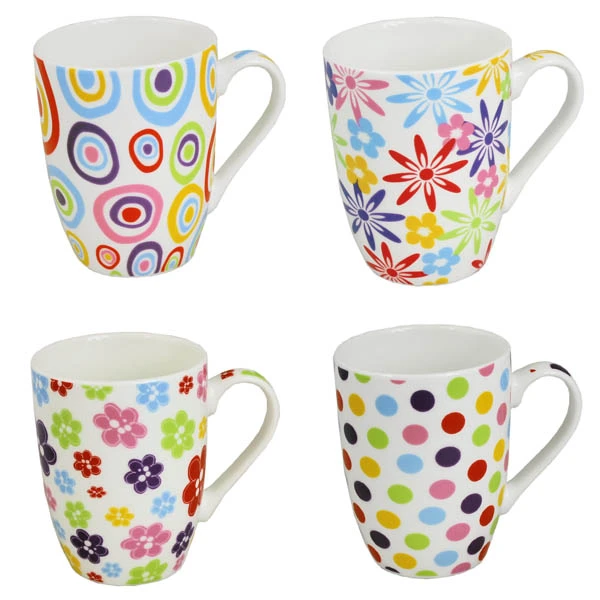 CH-KUBEK PORCELANOWY *DECOR MIX* 345ML 8920