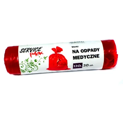 STELLA-WORKI NA ODPADY MEDYCZNE 120L A'20 CZERWONE 3812