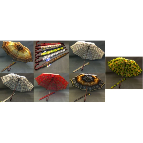 TIROSS-PARASOL AUTOMAT DREWNO *WZORY* TS-112