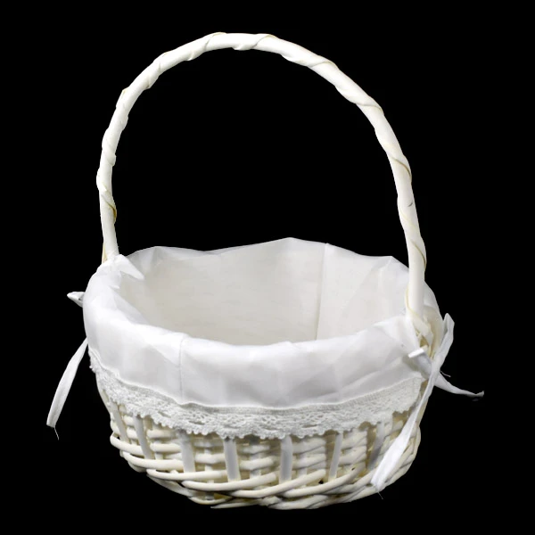 DM-KOSZYK WIKLINOWY OKRĄGŁY Z RĄCZKĄ DM18B001B