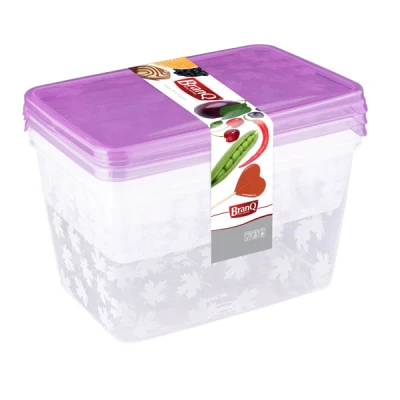 POJEMNIKI PLASTIKOWE NA ŻYWNOŚĆ LUNCH ZESTAW KOMPLET 3SZT. LUNCHBOXY