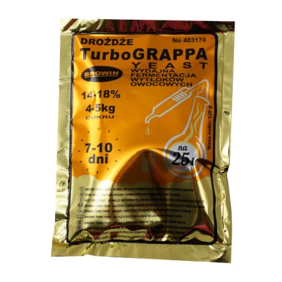 BROWIN-DROŻDŻE GORZELNICZE TURBO GRAPPA 120GR 403170