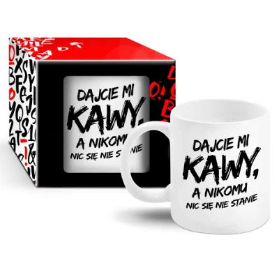 CF-KUBEK BOSS 300ML *DAJCIE MI KAWY A NIKOMU NIC SIĘ NIE STANIE*