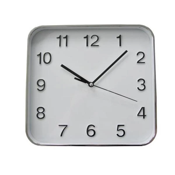 FENIKS-ZEGAR ŚCIENNY 20CM *TIMO 46* SREBRNY-B