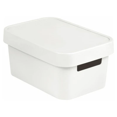 KET-POJEMNIK PEŁNY *INFINITY* 4,5L Z POKRYWĄ  BIAŁY 229113