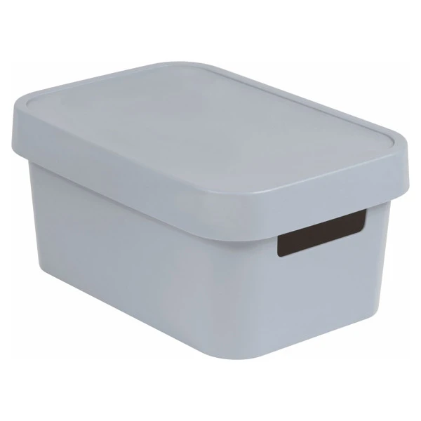 KET-POJEMNIK PEŁNY *INFINITY* 4,5L Z POKRYWĄ  SZARY 229387