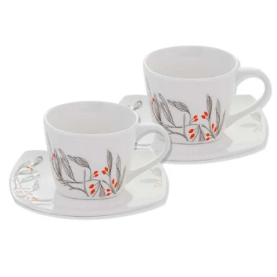 MON-KPL. 2-FILIŻANEK ZE SPODKAMI