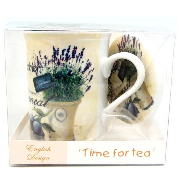 TOM-KUBEK Z ZAPARZACZEM 280ML LAWENDA CU2-004