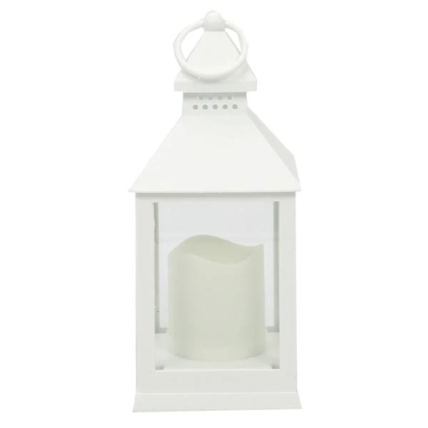 TOM-LATARNIA LED 10*10*24CM LRN01B  BIAŁA