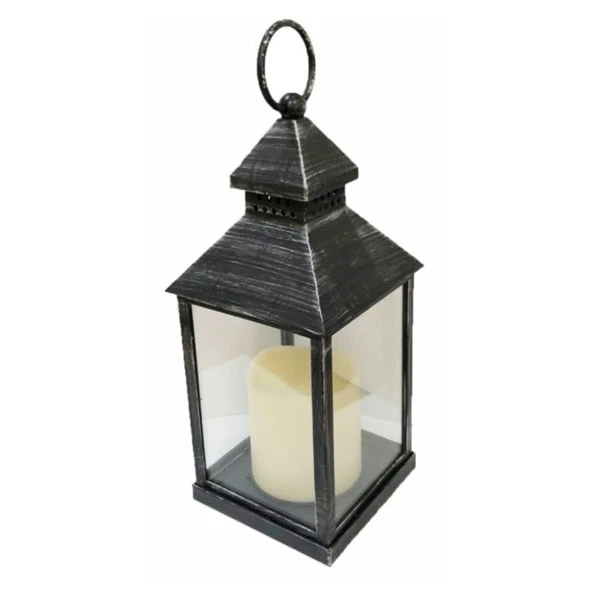 TOM-LATARNIA LED 10,5*10,5*24CM LRN06 GR GRAFIT