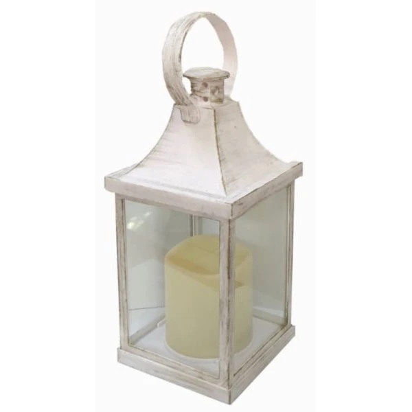 TOM-LATARNIA LED 10,5*10,5*24CM LRN12 W BIAŁA