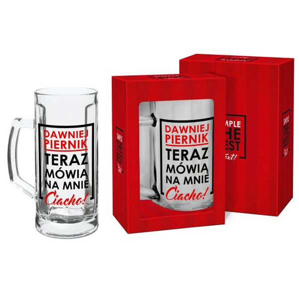 BG-KUFEL 0,5L SIMPLE THE BEST TEXT *DAWNIEJ PIERNIK*