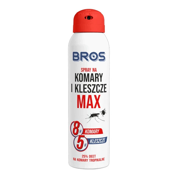 BROS-SPRAY NA KOMARY I KLESZCZE *MAX* 120/90ML 25,77%