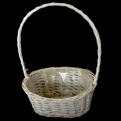 DM-KOSZYK WIKLINOWY OWALNY Z RĄCZKĄ J14510 DUŻY