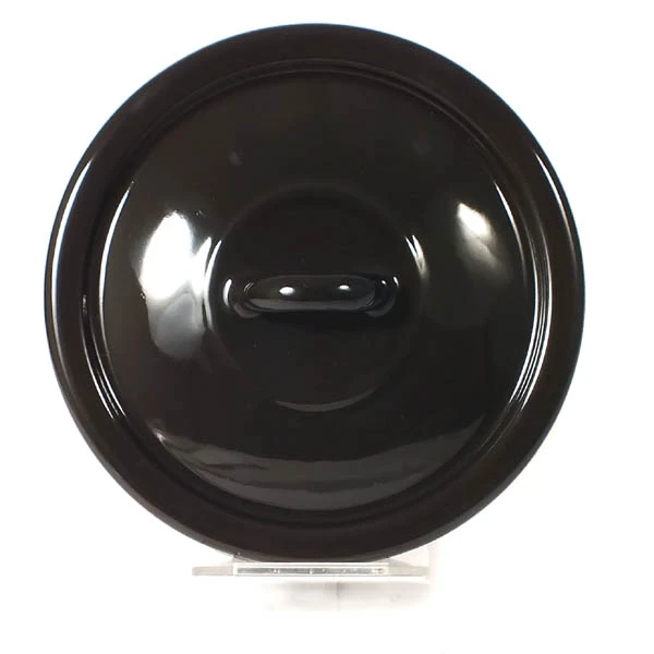 POKRYWKA EMALIOWANA DO GARNKÓW 16 CM CZARNA POKRYWA