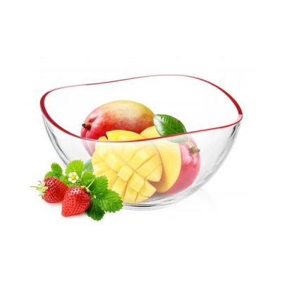 GLA-SALATERKA FI210 MALOWANE OBRZEŻE CZERWONA