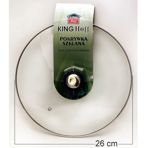 KH-4389 POKRYWA SZKLANA 26CM BEZ RANTU
