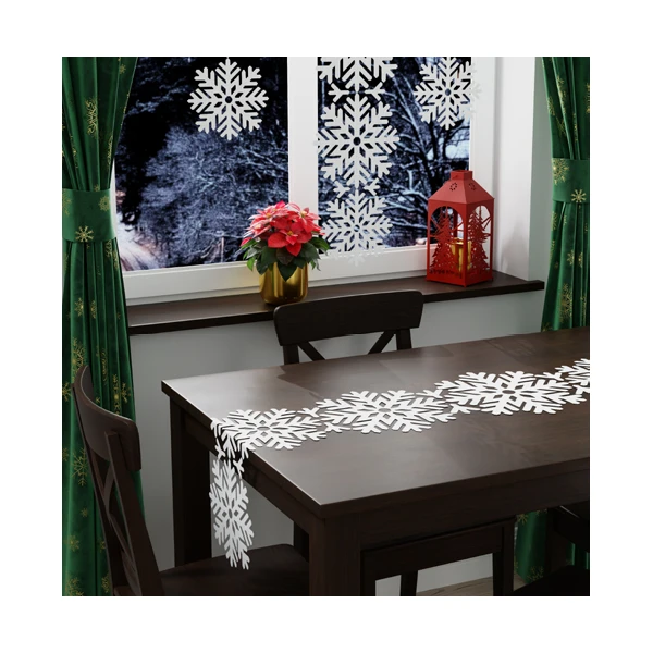 MAR-BIEŻNIK ŻAKARDOWY *ŚNIEŻYNKA* 30X120CM