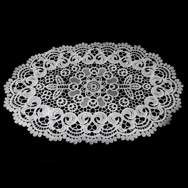 MESA-SERWETA GIPIURA OWAL 30X45 BIAŁA 413