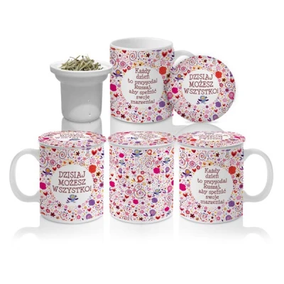 BG-KUBEK Z ZAPARZACZEM *MOGĘ WSZYSTKO*